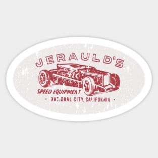 Jerauld's Speed Equipment California Sticker
